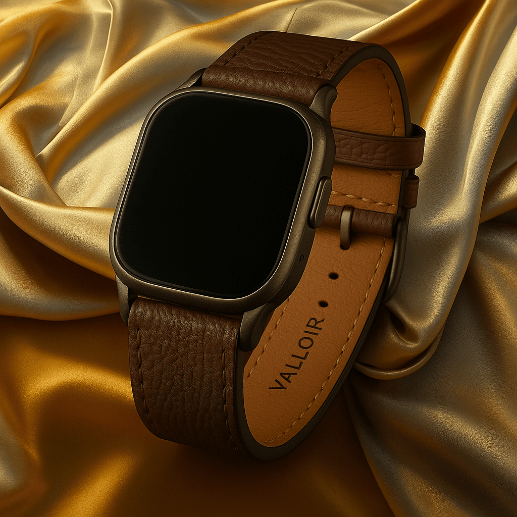 Valloir Nordic Luxus-Armband für Smartwatch aus weichem Elchleder